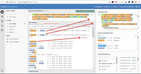 regex101 online.